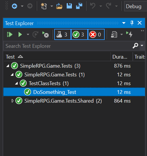 Lesson 1.7: Adding Unit Test Project – DarthPedro's Blog